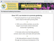 Tablet Screenshot of garden.org